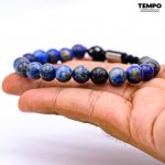 Pulsera para caballero - Piedra natural - LAPIZLASULI 8MM - PN14 - Imagen 9