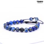 Pulsera para caballero - Piedra natural - LAPIZLASULI 8MM - PN14 - Imagen 4