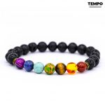 Pulsera para caballero - Piedra natural - 7 CHAKRAS 8MM - PN27 - Imagen 4