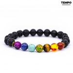 Pulsera para caballero - Piedra natural - 7 CHAKRAS 8MM - PN27 - Imagen 6