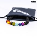 Pulsera para caballero - Piedra natural - 7 CHAKRAS 8MM - PN27 - Imagen 5