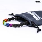 Pulsera para caballero - Piedra natural - 7 CHAKRAS 8MM - PN27 - Imagen 3