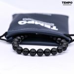 Pulsera para caballero - Piedra natural - ONIX BRILLANTE 8MM - PN9 - Imagen 4