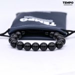 Pulsera para caballero - Piedra natural - ONIX BRILLANTE 8MM - PN9 - Imagen 2