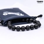 Pulsera para caballero - Piedra natural - ONIX BRILLANTE 8MM - PN9 - Imagen 3