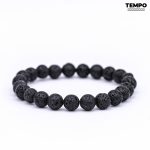 Pulsera para caballero - Piedra natural - PIEDRA VOLCÁNICA 8MM - PN3 - Imagen 6