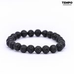Pulsera para caballero - Piedra natural - PIEDRA VOLCÁNICA 8MM - PN3 - Imagen 7