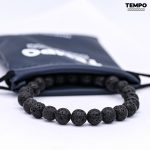Pulsera para caballero - Piedra natural - PIEDRA VOLCÁNICA 8MM - PN3 - Imagen 5