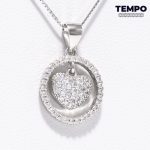 Collar de Plata 925 - Corazón cristales de circonia - C94 - Imagen 5