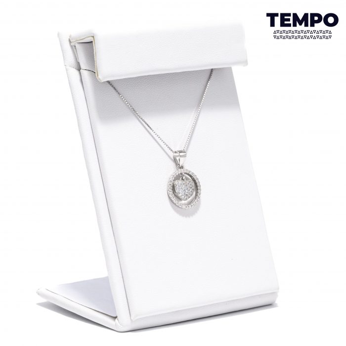 Collar de Plata 925 - Corazón cristales de circonia - C94 - Imagen 4