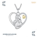 Collar de Plata 925 - CORAZÓN DE CIRCONIA- MADRE /HIJO -C105 - Imagen 2