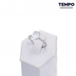Anillo de compromiso - Hecho de plata italiana 925 - Corte ovalado - AC38 - Imagen 6