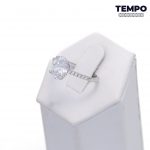 Anillo de compromiso - Hecho de plata italiana 925 - Corte ovalado - AC38 - Imagen 2