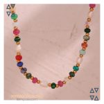 Collar de acero - baño en oro laminado 18K - CA8