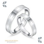 Alianzas de matrimonio - Anillos de pareja - Plata 925 AP13