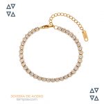 Pulsera de acero - baño en oro laminado 18K - PA2