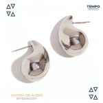 Argollas - baño en oro laminado 18K - AR1 - Imagen 3