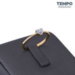 Anillos de compromiso | Anillo de promesa | ORO BLANCO | ORO AMARILLO 10K | DIAMANTE MOISSANITA | CORTE CORAZÓN | AC42 - Imagen 5