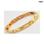 Pulsera hecha de Titanio y Acero 316 con piedras de energía curativa | PC19