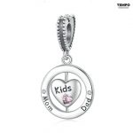 CHARMS DE CORAZÓN EN PLATA ITALIANA 925  | DC01