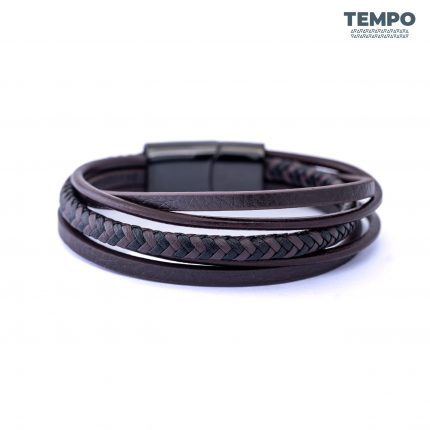 Pulsera para caballero - Pulsera de cuero Triple - CP32