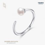 ANILLO HECHO DE PLATA 925  - AJUSTABLE PERLA- A124