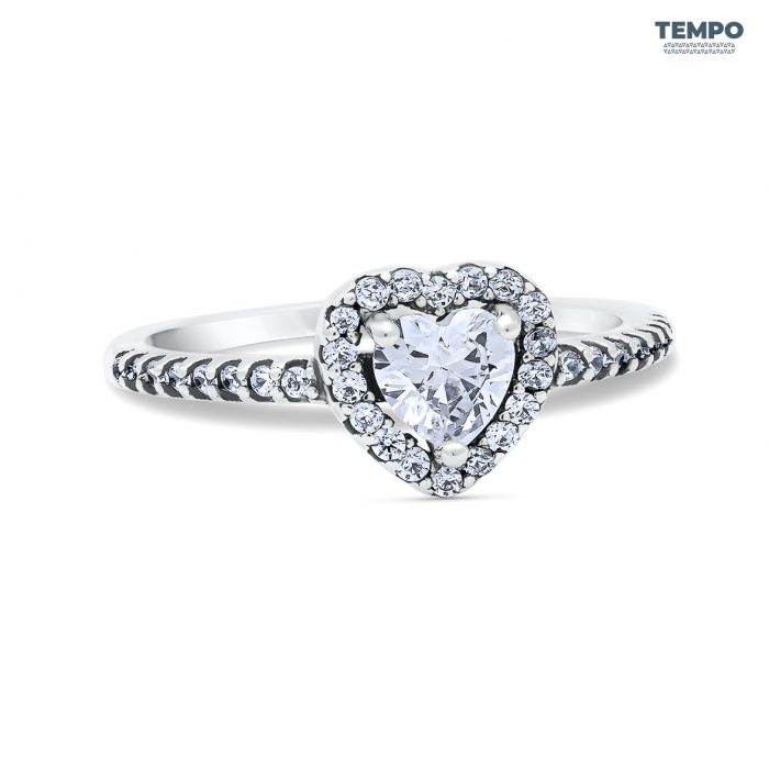 Anillo de promesa – PLATA 925 CORAZÓN BLANCO - AP42 - Imagen 2