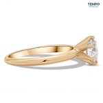 Anillo de Compromiso en Oro 10K - Estilo Tiffany - Corte Redondo 1CT - AC67 - Imagen 5