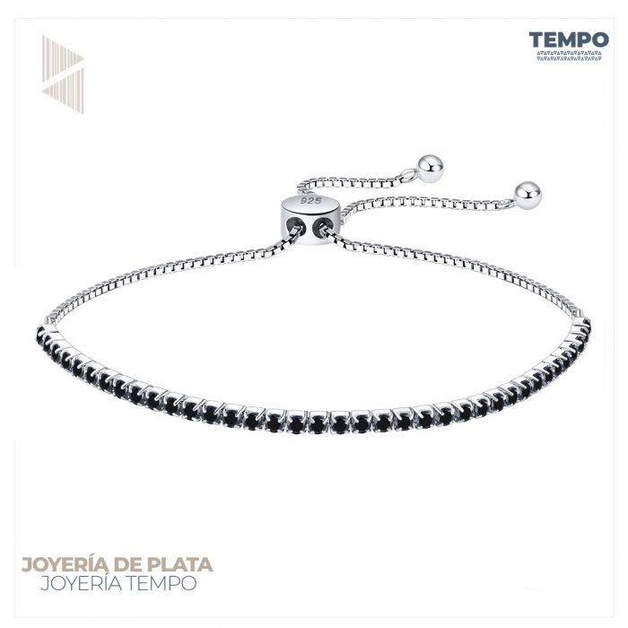 Pulsera de plata 925 | CRISTALES CUBANOS | BP98 - Imagen 1