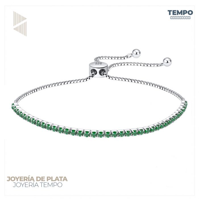 Pulsera de plata 925 | CRISTALES CUBANOS | BP99 - Imagen 1