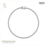 Pulsera de plata 925 | Cristal cubano | Color blanco BP62