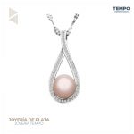 Collar de Plata 925 - COLLAR DE PLATA 925 –  GOTA LARGA PERLA–  C184