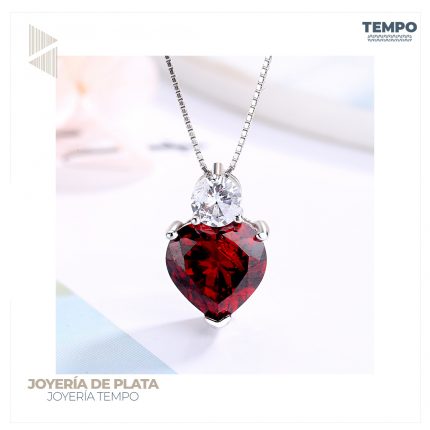 Collar de Plata 925 - COLLAR DE PLATA 925 –  CORAZÓN CON CIRCONIA–  C179