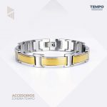 Pulsera hecha de Titanio y Acero 316 con piedras de energía curativa | PC33