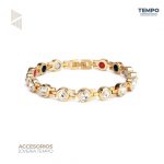 Pulsera hecha de Titanio y Acero 316 con piedras de energía curativa | PC29