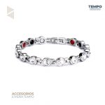 Pulsera hecha de Titanio y Acero 316 con piedras de energía curativa | PC30