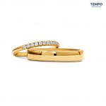 Alianzas de Boda en Oro Amarillo - Corte tradicional y Elegante - ABO5