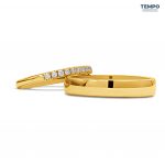Alianzas de Boda en Oro Amarillo - Corte tradicional y Elegante - ABO5 - Imagen 2