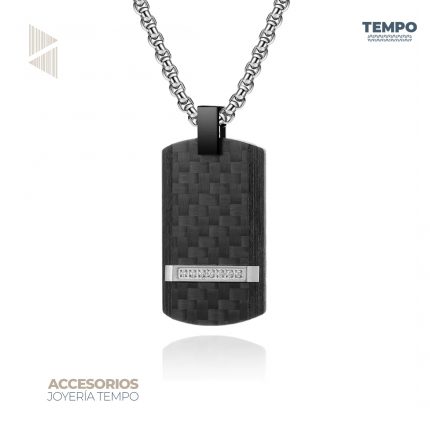 Collar de caballero – DOG TAG CARBON LUX C92