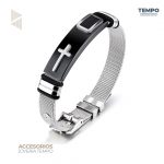 Pulsera de caballero – CROSS BLACK MESH C154