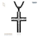 Collar de caballero – CRUZ BLACK HAMMERED LUX C84