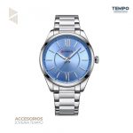 RELOJ MARCA CURREN – RC44 - METALICO CARATULA CELESTE