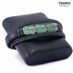 Pulsera para caballero - Piedra natural - PIEDRA GRANATE VERDE- PN73 - Imagen 5