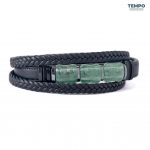 Pulsera para caballero - Piedra natural - PIEDRA GRANATE VERDE- PN73 - Imagen 2