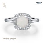 Anillo de promesa – PLATA 925 OPALO CUSHION-  AP53
