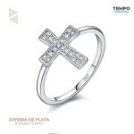 ANILLO HECHO DE PLATA 925  - CRUZ- A127