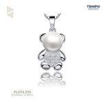 Collar de Plata 925 - COLLAR DE PLATA 925 –  OSO PANDA PERLA–  C190