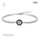 Pulsera de plata 92| PULSERA DE PLATA CRISTALES BLANCOS | BP109