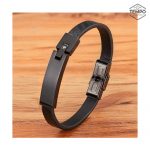 Pulsera de caballero – Placa lisa  –  C169