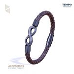 Pulsera de caballero – Infinito Cuero Café –  C168